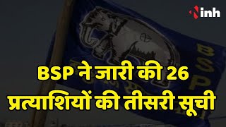 BSP ने जारी की 26 प्रत्याशियों की तीसरी सूची | पथरिया से वर्तमान MLA Rambai को टिकट