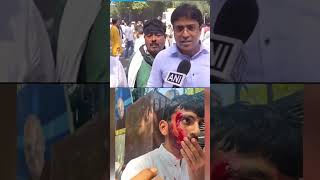 BJP की Police ने AAP के Peaceful Protest पर चलाई लाठियां | #aamaadmiparty #shorts