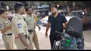 Meridian Hotel Case Par Police Aur Bouncer Ki Behas Dhekiye | Chandrayangutta Vehicle Checking ||