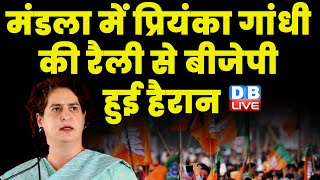 मंडला में Priyanka Gandhi की रैली से BJP हुई हैरान | MadhyaPradesh Election | Congress news |#dblive