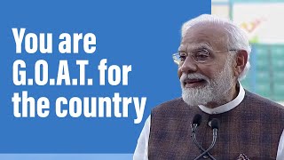 You are G.O.A.T. for the country | Asian Games | PM Modi