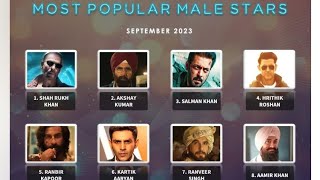 SRK Beats Akshay Kumar In Ormax Most Popular Male Stars List Of September 2023