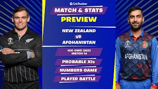 New Zealand vs Afghanistan | ODI World Cup 2023 | Match Stats Preview, Pitch Report, Playing11 |