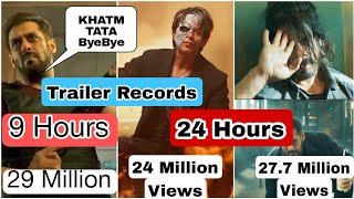 Tiger 3 Trailer Beats Jawan Trailer And Pathaan Trailer 24 Hours Records In Less Than 9 Hours