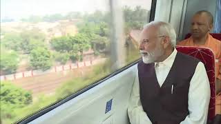 PM Modi inaugurates the Delhi-Ghaziabad-Meerut RRTS Corridor | Rides onboard the Namo Bharat Train