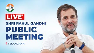LIVE: Shri Rahul Gandhi addresses the public in Peddapally, Telangana.