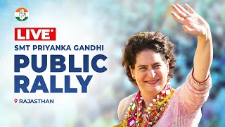 LIVE: Smt. Priyanka Gandhi ji addresses a massive rally in Dausa, Rajasthan.