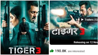 Tiger 3 Movie Crosses 190K Interest Rate On Bookmyshow, Insane Buzz For Salman Khan Film