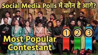 Bigg Boss 17 | Social Media Polls Par Kaun Hai Aage? Most Popular | Munawar, Aishwarya, Mannara