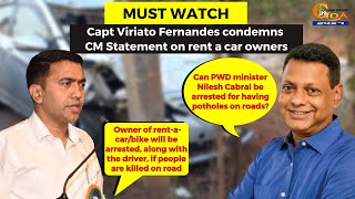 #MustWatch | Capt Viriato Fernandes condemns CM Statement on rent a car owners