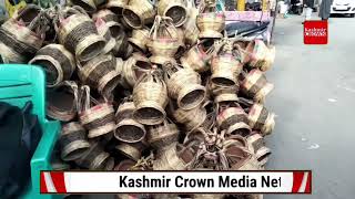 A traditional fire-pot-KANGRI in Kashmir keeps people warm during the severe & harsh wi