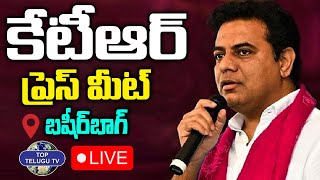 Live :  KTR Participating in 'Meet the Press' at Press Club, Basheerbagh | BRS Party | Top Telugu TV