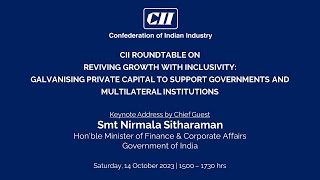 CII ROUNDTABLE ON REVIVING GROWTH WITH INCLUSIVITY