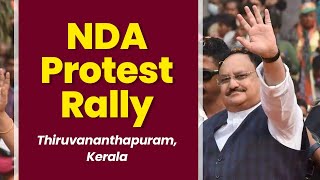 LIVE: BJP National President Shri JP Nadda addresses NDA Protest Rally in Thiruvananthapuram, Kerala