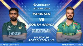 ???? ICC Men's ODI World Cup, SA vs PAK - Post-Match Analysis