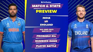 India vs England  | ODI World Cup 2023 | Match Stats Preview, Pitch Report | CricTracker