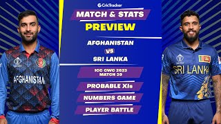 Afghanistan vs Sri Lanka | ODI World Cup 2023 | Match Stats Preview, Pitch Report | CricTracker