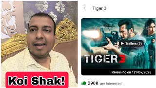 Tiger 3 Movie Crosses 290K Interest Rate On Bookmyshow, Mass Euphoria For Salman Khan Film