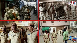 Falaknuma division mai election ka pesha e nazar Police ne kiya Flag March || SACHNEWS