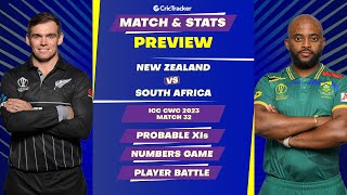 South Africa vs New Zealand | ODI World Cup 2023 | Match Stats Preview, Pitch Report | CricTracker