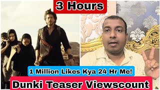 Dunki Teaser Record Breaking Viewscount In 3 Hours On YouTube