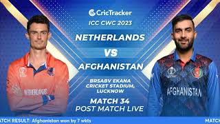 ???? ICC Men's ODI World Cup, NED vs AFG - Post-Match Analysis