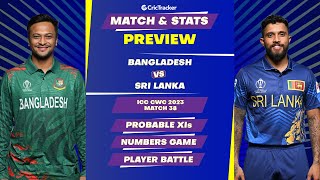 Bangladesh vs Sri Lanka |ODI World Cup 2023 |Match Stats Preview,Pitch Report Playing11 |CricTracker