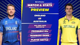 Australia vs England | ODI World Cup 2023 | Match Stats Preview, Pitch Report | CricTracker