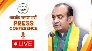 Press conference by BJP National Spokesperson Dr. Sudhanshu Trivedi at BJP headquarters in New Delhi