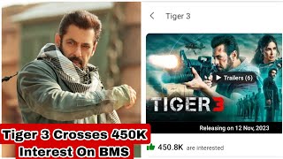Tiger 3 Movie Crosses 450K Interest Rate On Bookmyshow