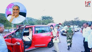 Jagtial Dist mein Minister T Harish Rao Ke car ki Checking | SACHNEWS