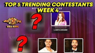TOP 5 Trending Contestants | Week 4 | Ormax List | Kaun Hai NO.1?