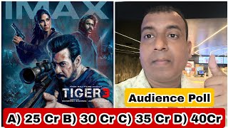 Tiger 3 Movie Box Office Collection Prediction Day 1 Audience Poll