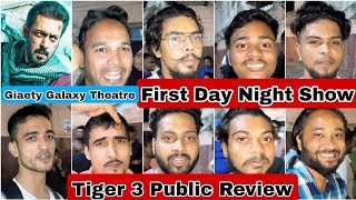 Tiger 3 Movie Public Review First Day Night Show At Gaiety Galaxy Theatre In Mumbai