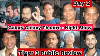 Tiger 3 Movie Public Review Day 2 Night Show At Gaiety Galaxy Theatre In Mumbai