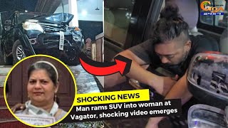 #Shocking video of Vagator fatal accident. Man in HR registered SUV is allegedly seen totally drunk