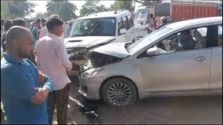 शामली में तेज रफ्तार कार का कहर, टैम्पो और कार में मारी टक्कर, बच्चे की मौत
