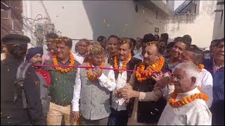 सहारनपुर में नगर विधायक और महापौर ने किया सडको का उदघाटन