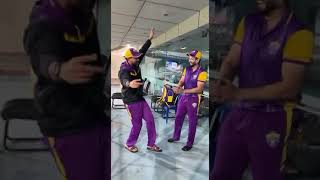 Pathan brothers showcasing their moves after a victory in the LLC for Bhilwara King