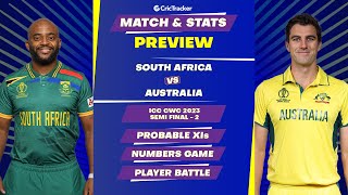 Australia vs South Africa | ODI World Cup 2023 | Match Stats Preview, Pitch Report | CricTracker