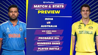 India vs Australia | Finals | ODI World Cup 2023 | Match Stats Preview, Pitch Report | CricTracker