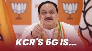 Get rid of 5Gs of KCR | JP Nadda | KCR | BRS | 5G | Narayanpet, Telangana | Election