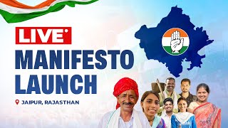LIVE: Congress party Manifesto launch for Rajasthan assembly elections.