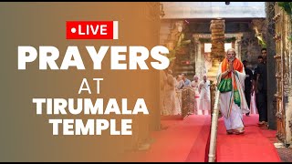 LIVE: PM Shri Narendra Modi prays at Tirumala Temple in Andhra Pradesh