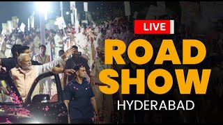 LIVE: PM Shri Narendra Modi's massive roadshow in Hyderabad #BJPWinningTelangana
