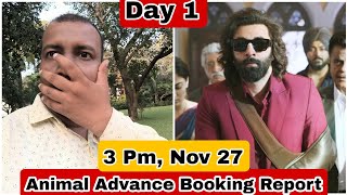 Animal Movie Advance Booking Report Day 1 Till 3 Pm November 27