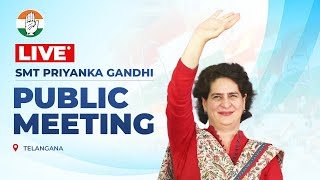 LIVE: Smt. Priyanka Gandhi ji addresses the public in Kodangal, Telangana.