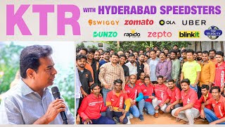 Minister KTR Full Interview With Food Delivery Boys | Hyderabad | Delivery Boys | Top Telugu Tv