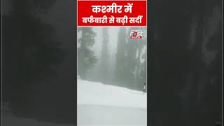Srinagar में बर्फबारी से बदला मौसम का मिजाज #shorts #trendingvideo #srinagar