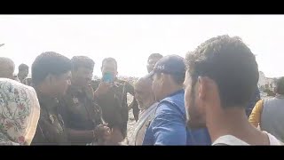 मुजफ्फरनगर के धर्मपुरा जदीद में पुलिसकर्मी और श्रद्धालु के बीच हुई धक्कामुक्की